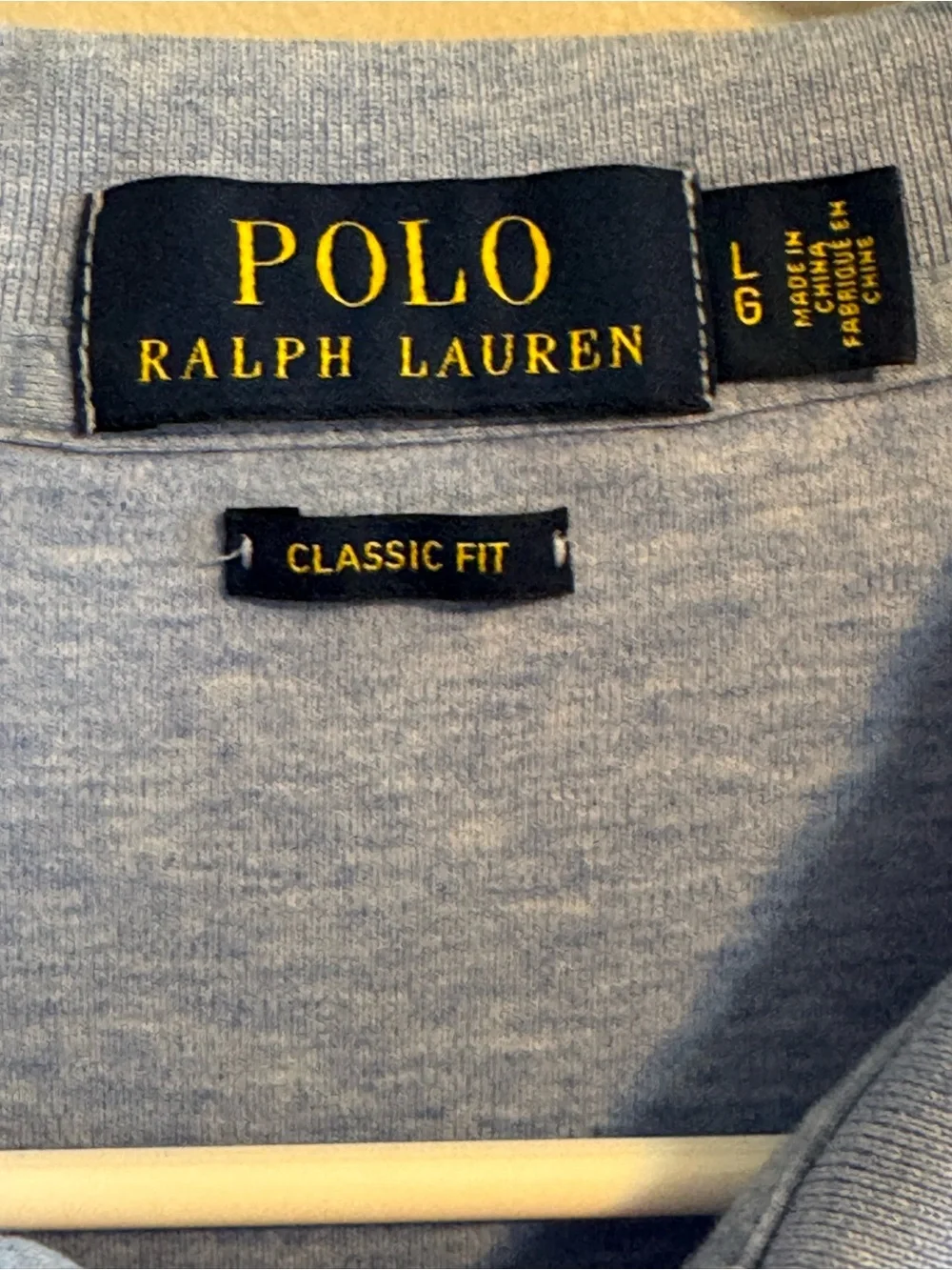 Polo Ralph Lauren Men's Large Classic Fit Blue Short Sleeve Polo Shirt